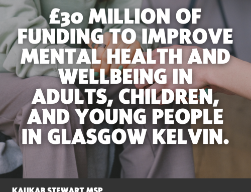 SNP MSP WELCOMES FURTHER MENTAL HEALTH FUNDING
